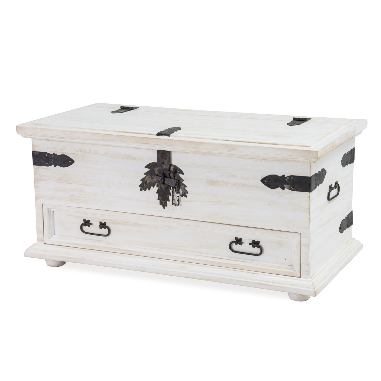 Pušinė komoda RUSTIKAL KS701 antikvarinė pušis balta — изображение 7
