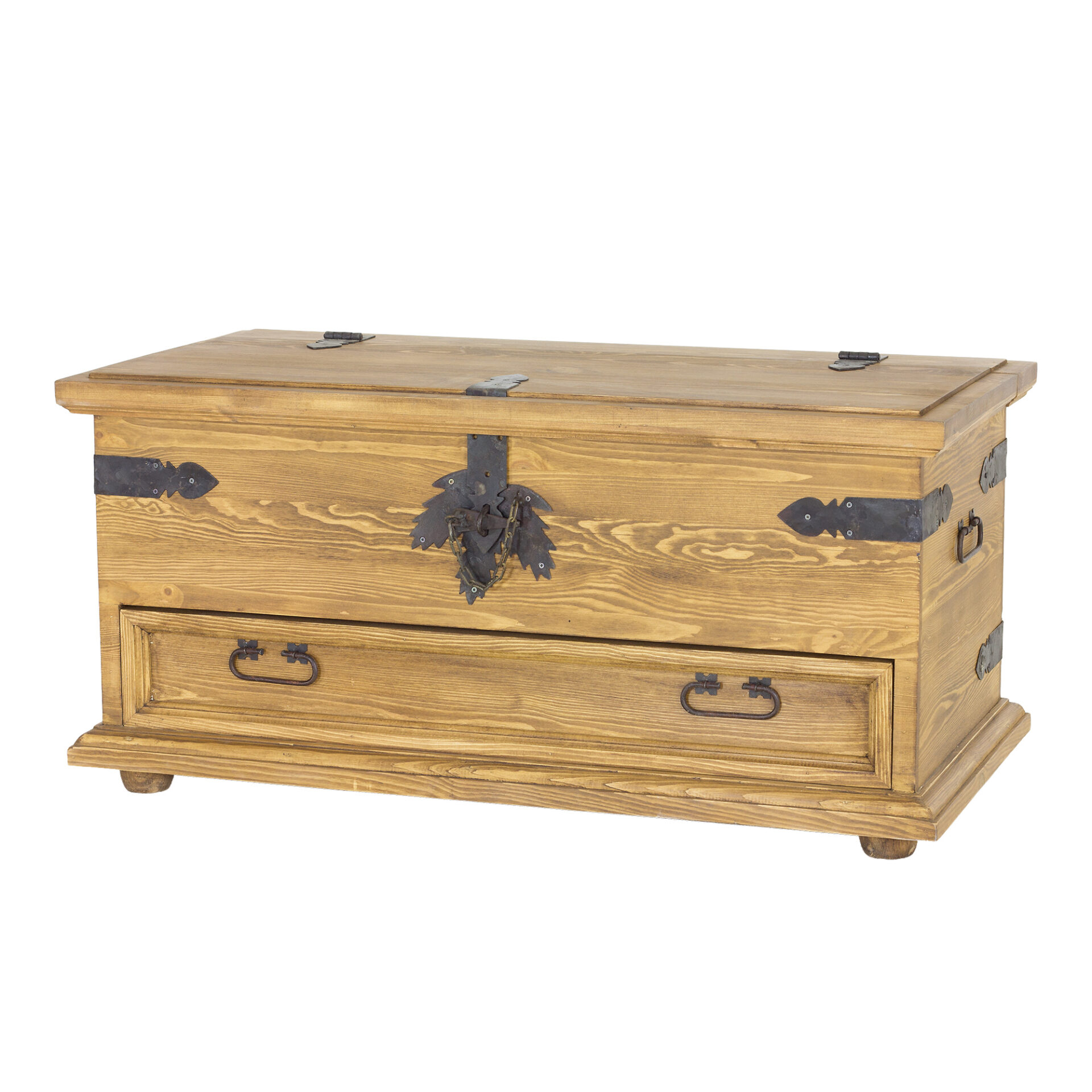 Pušinė komoda RUSTIKAL KS701 antikvarinė pušis balta — изображение 8