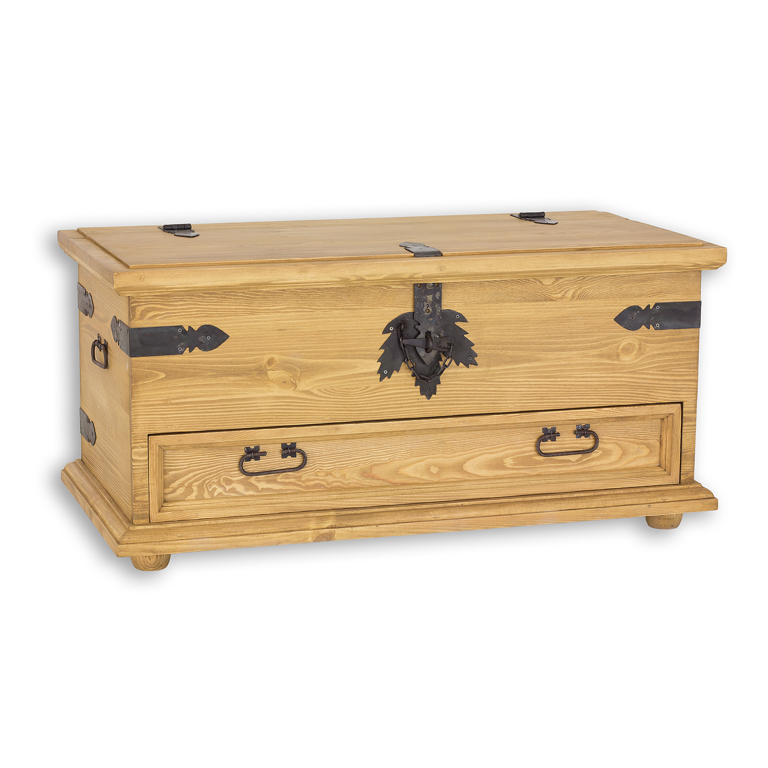 Pušinė komoda RUSTIKAL KS701 antikvarinė pušis balta — изображение 3