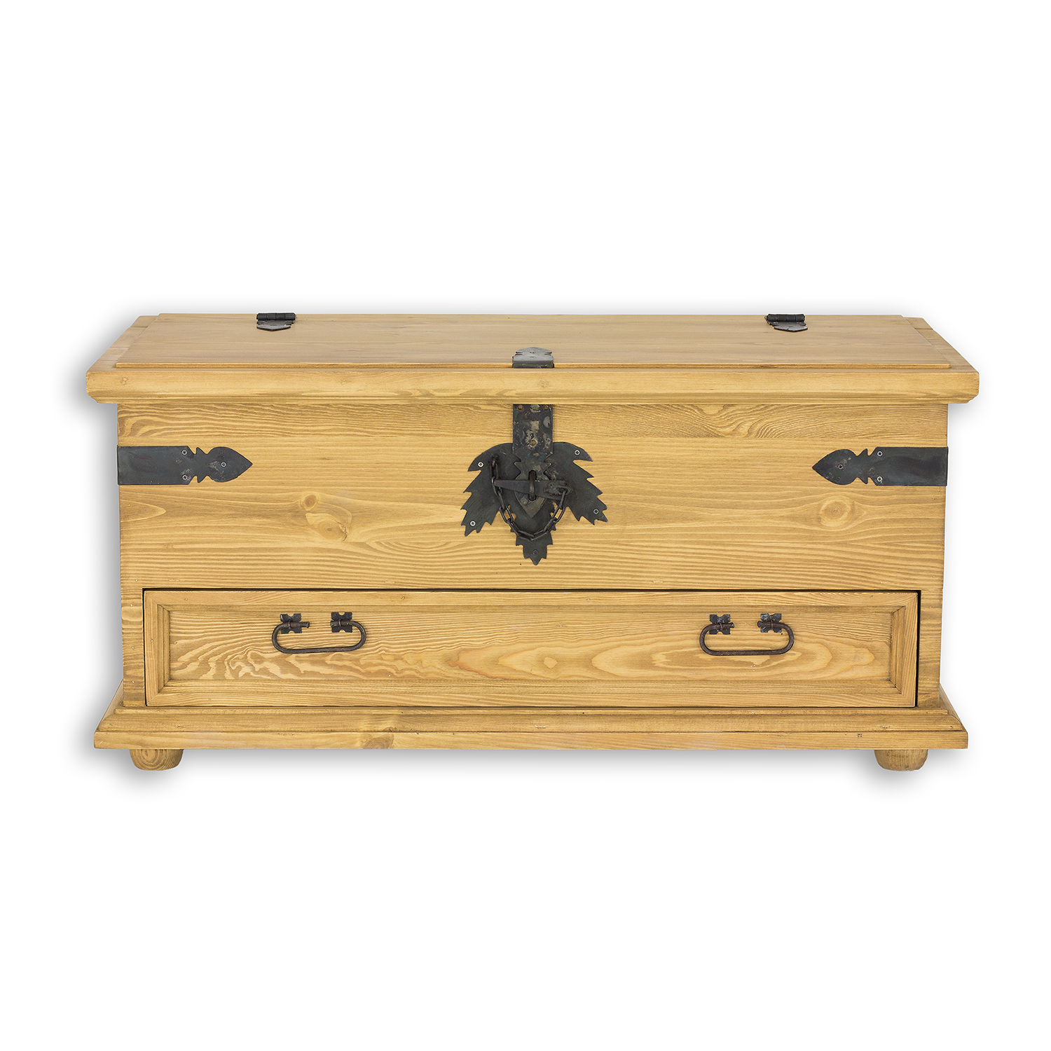 Pušinė komoda RUSTIKAL KS701 antikvarinė pušis balta — изображение 2