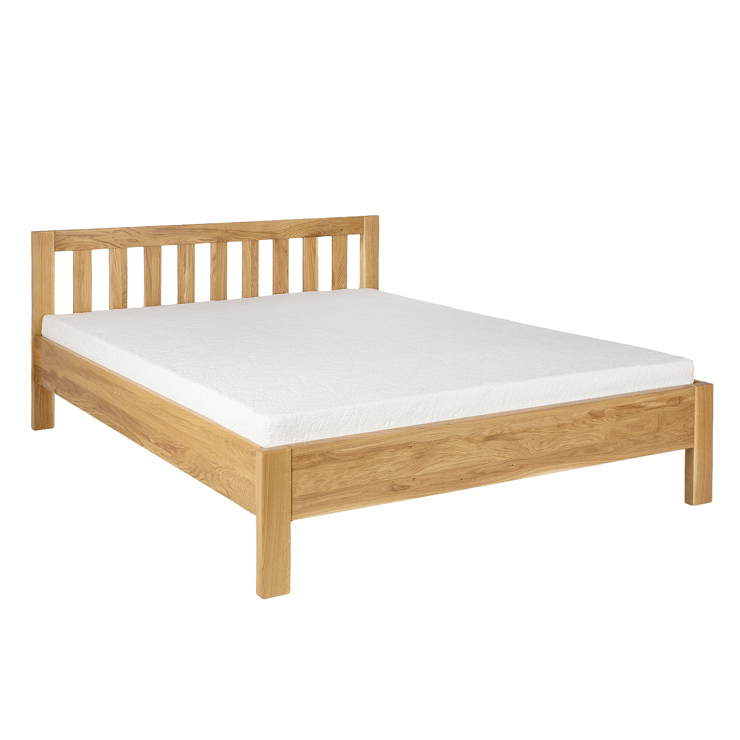 Ąžuolinė lova LK303 natūralus ąžuolas