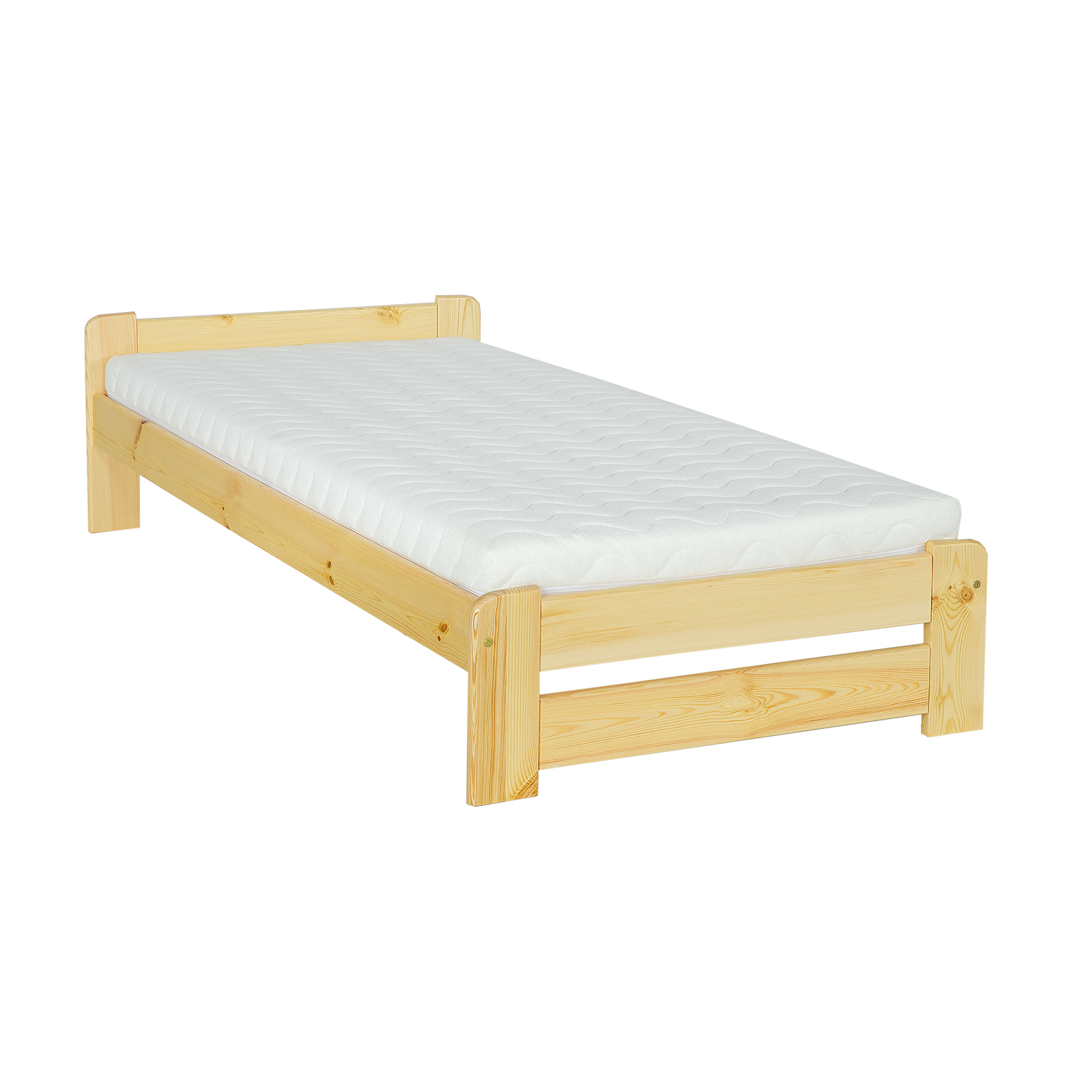 Pušinė lova LK099 neapdorota pušis, nelakuota