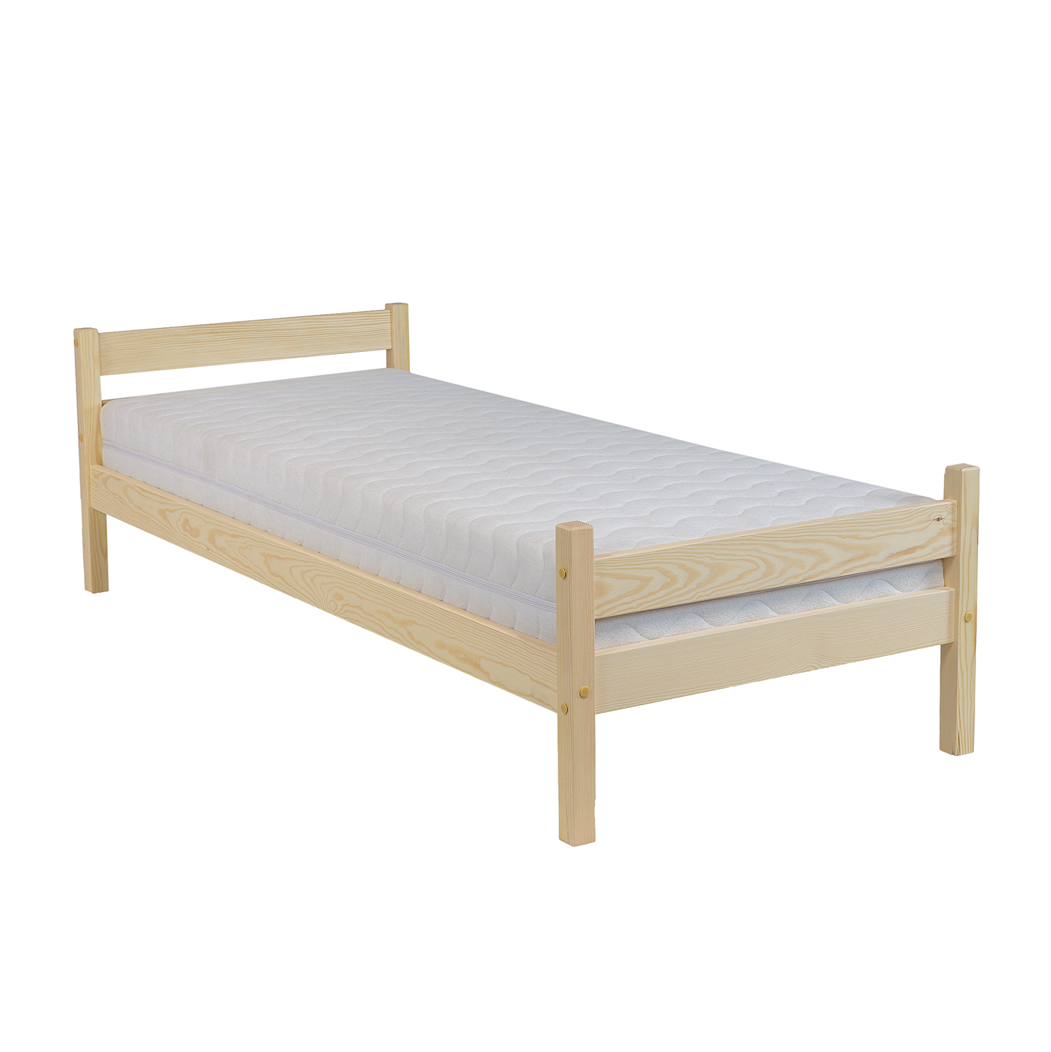 Pušinė lova LK157 neapdorota pušis, nelakuota