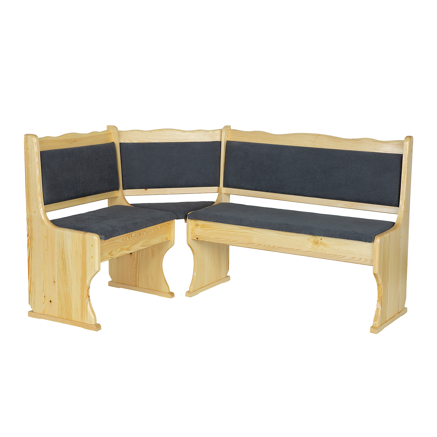 Pušinė kampinė sofa NR107 pušis-alksnis