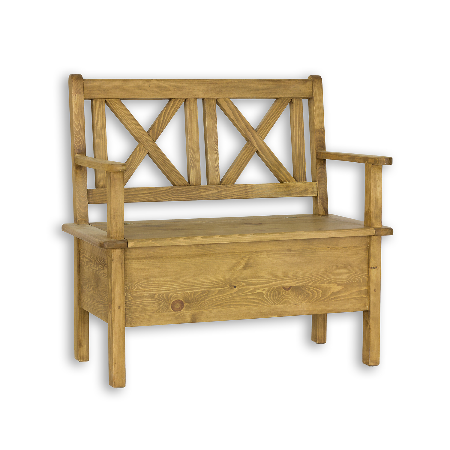 Pušinė kampinė sofa RUSTIKAL NR700, šviesaus pušies vaško imitacija - Paveikslėlis 3