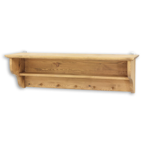 Pušinė lentyna RUSTIKAL PK700 antikvarinė pušis balta