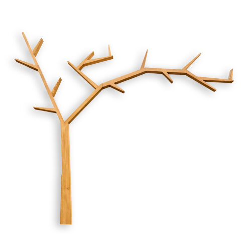 Pušinė lentyna RUSTIKAL PK704 RIGHT šviesaus vaško spalvos pušis