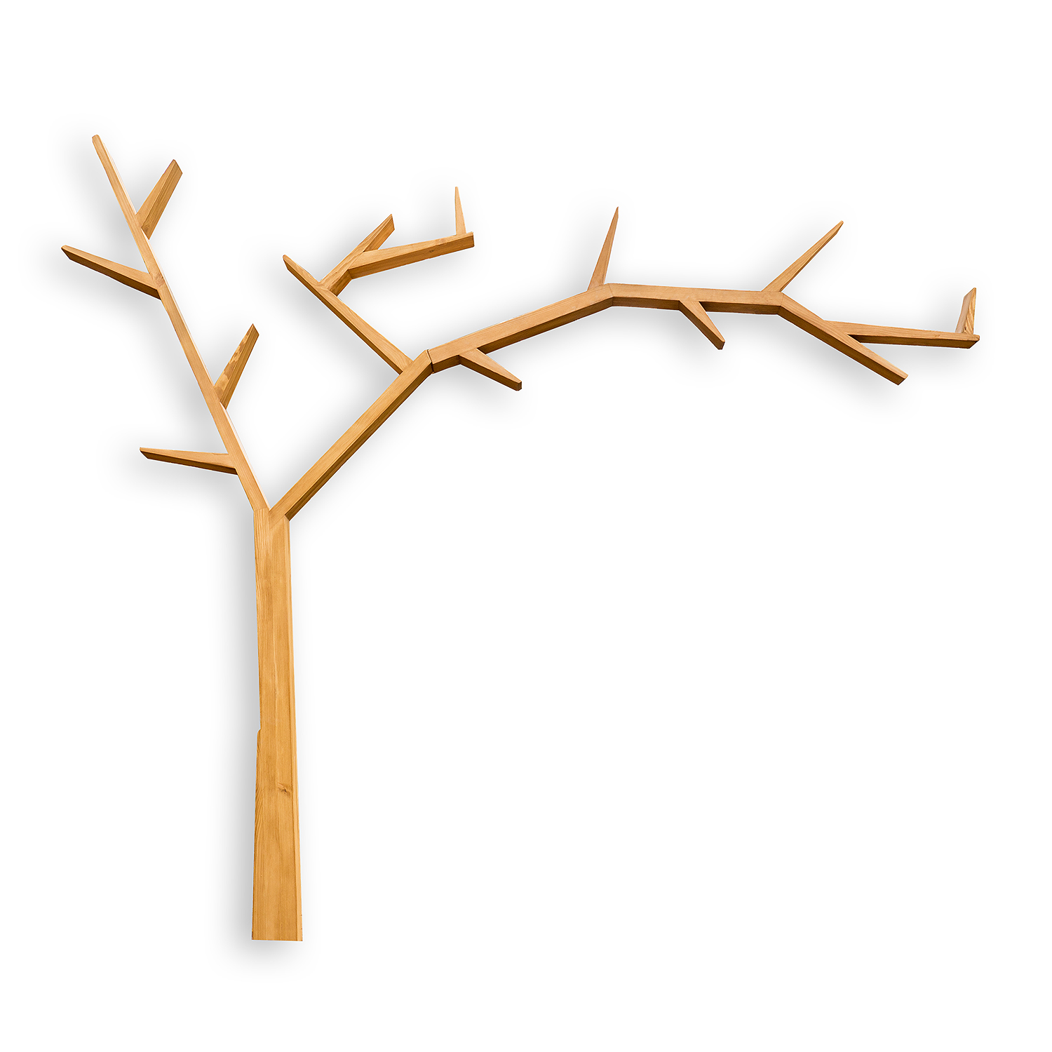 Pušinė lentyna RUSTIKAL PK704 RIGHT šviesaus vaško spalvos pušis