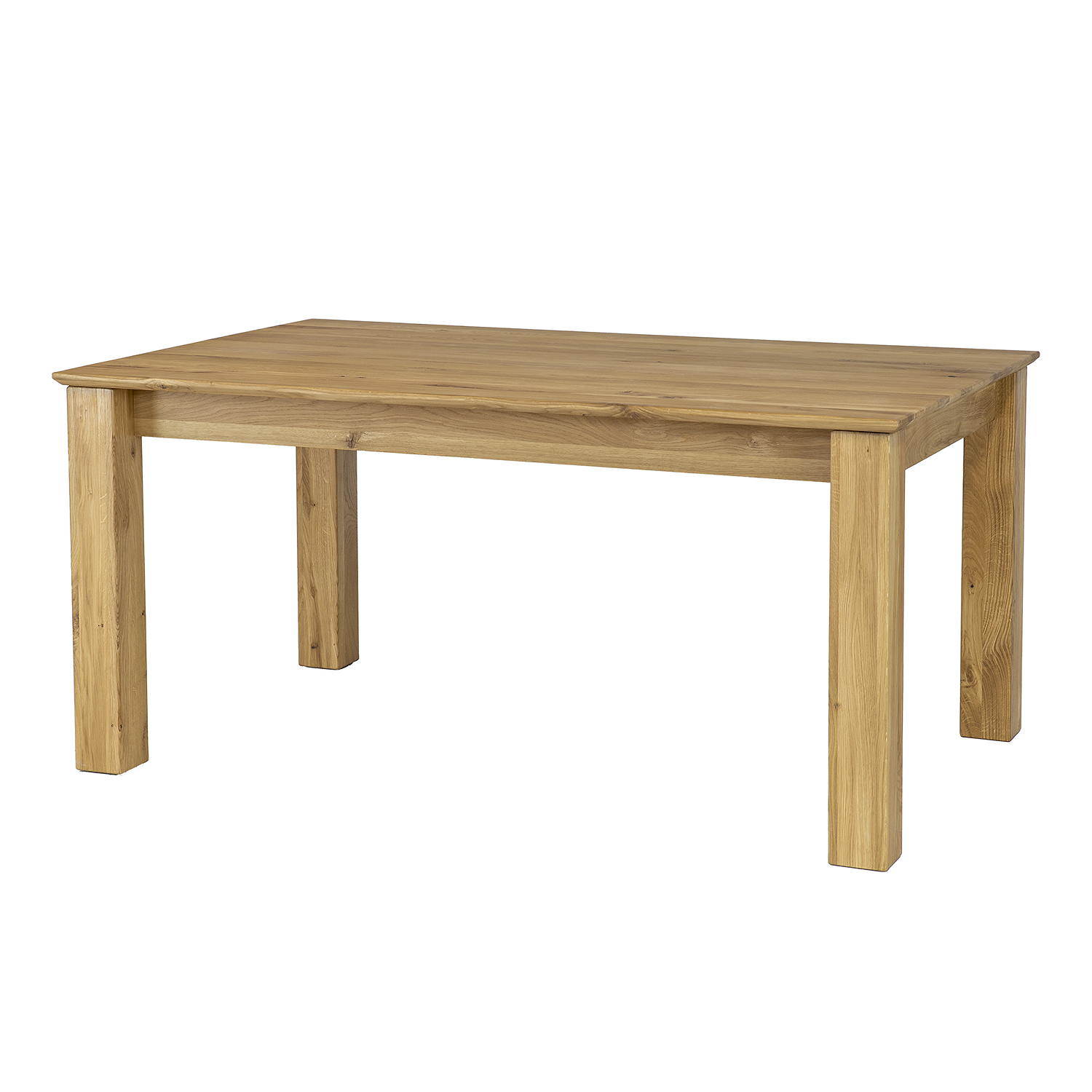 Ąžuolinis stalas ST384, natūralus ąžuolas, aliejus ir vaškas