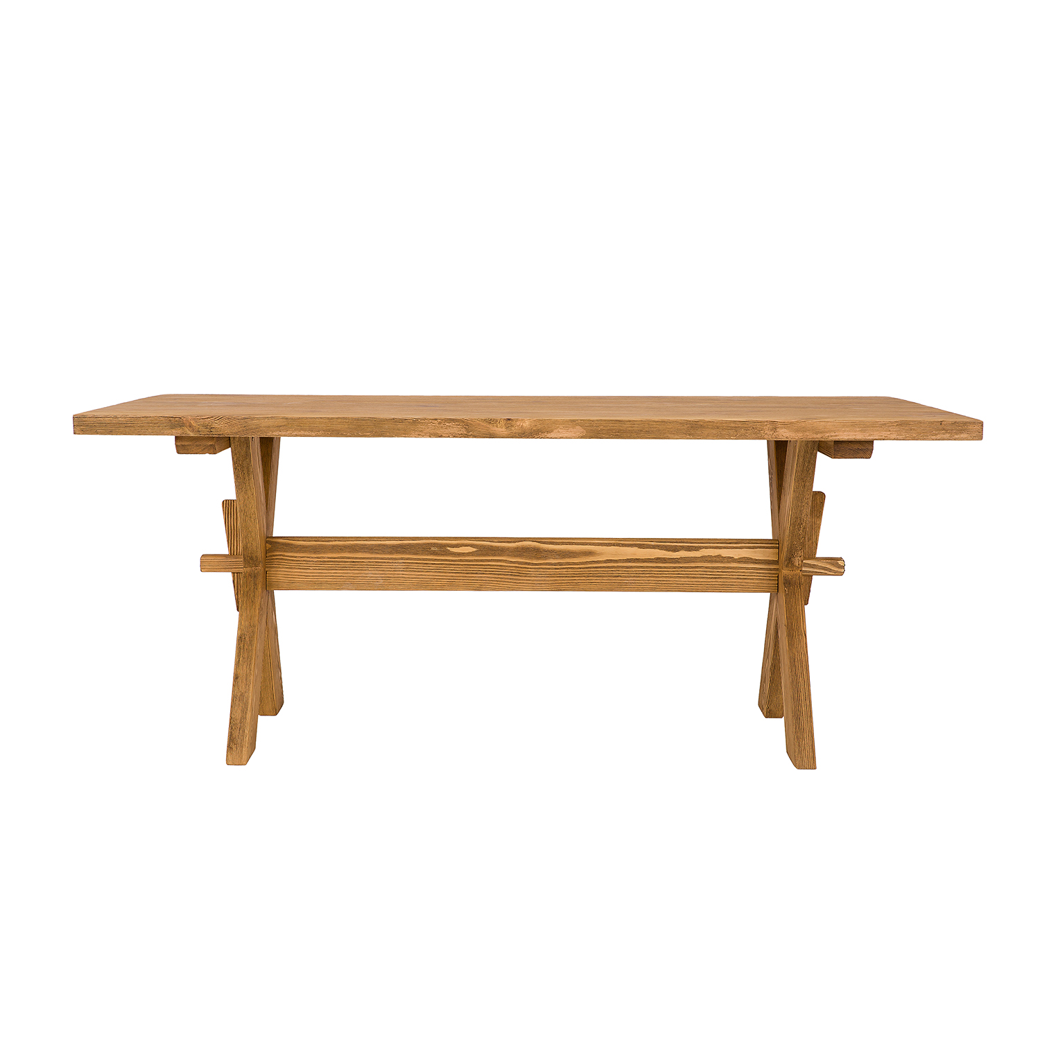 Pušinis stalas ST716, šviesaus vaško pušis