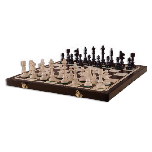 Šachmatų rinkinys GD367, natūralus bukas