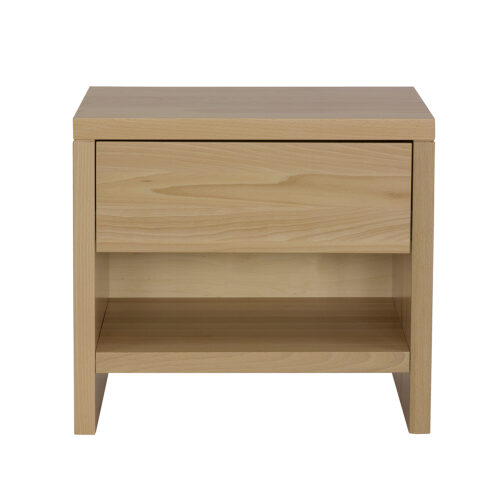 Buko spalvos naktinis staliukas VIP SN113 buko ir vyšnios spalvos