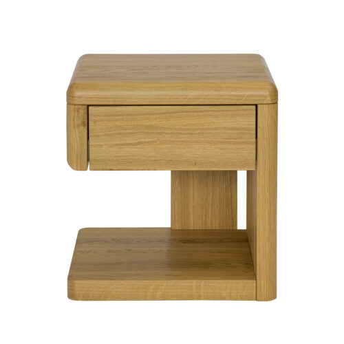 Ąžuolinis naktinis staliukas SN220, neapdoroto ąžuolo, nelakuotas