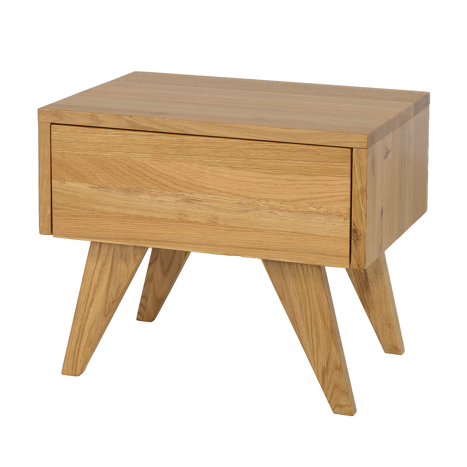 Buko naktinis staliukas VIP SN402 neapdorotas bukas, nelakuotas — изображение 2