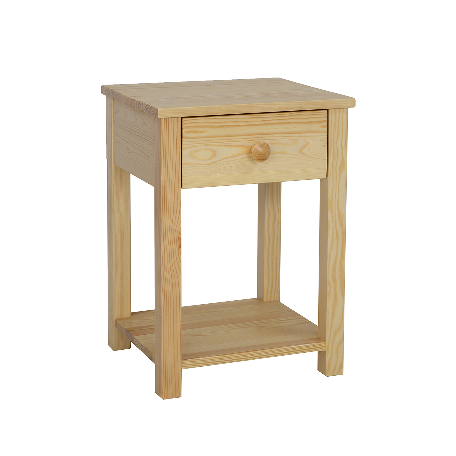 Pušinis naktinis staliukas SN123, neapdorota pušis, nelakuota — изображение 3