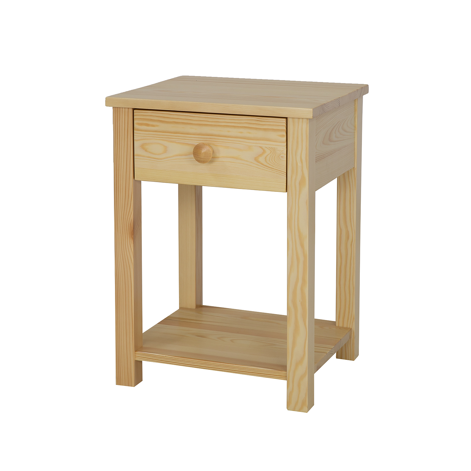 Pušinis naktinis staliukas SN123, neapdorota pušis, nelakuota — изображение 2