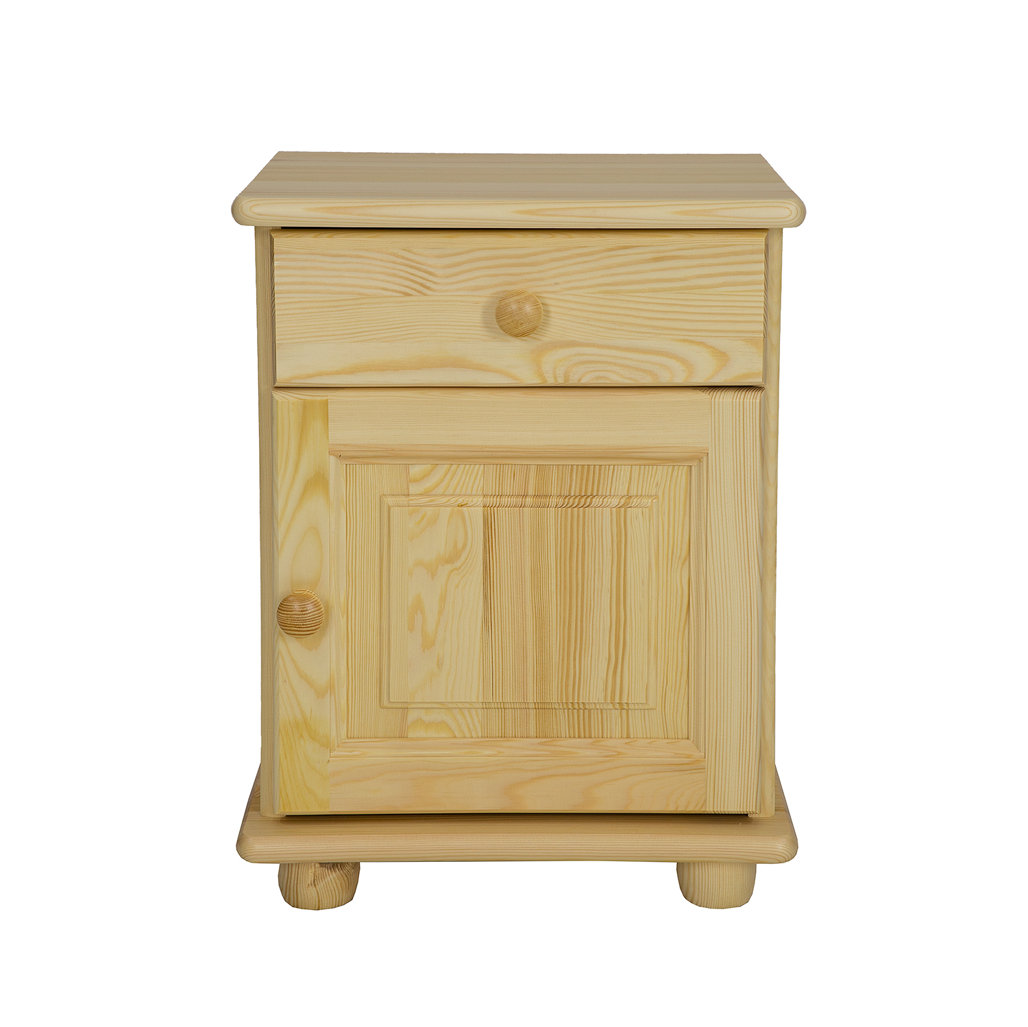 CORSICA SN101 pušies naktinis staliukas, pilka pušis