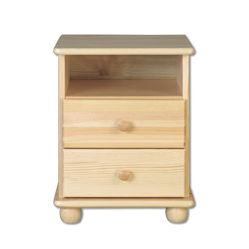 CORSICA SN105 pušies naktinis staliukas, pušies riešutmedis