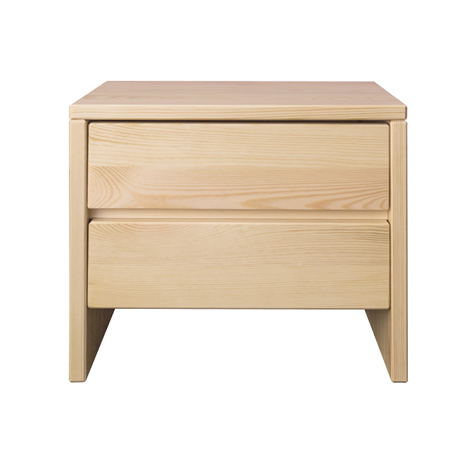 Pušinis naktinis staliukas SN122 pušis ąžuolas