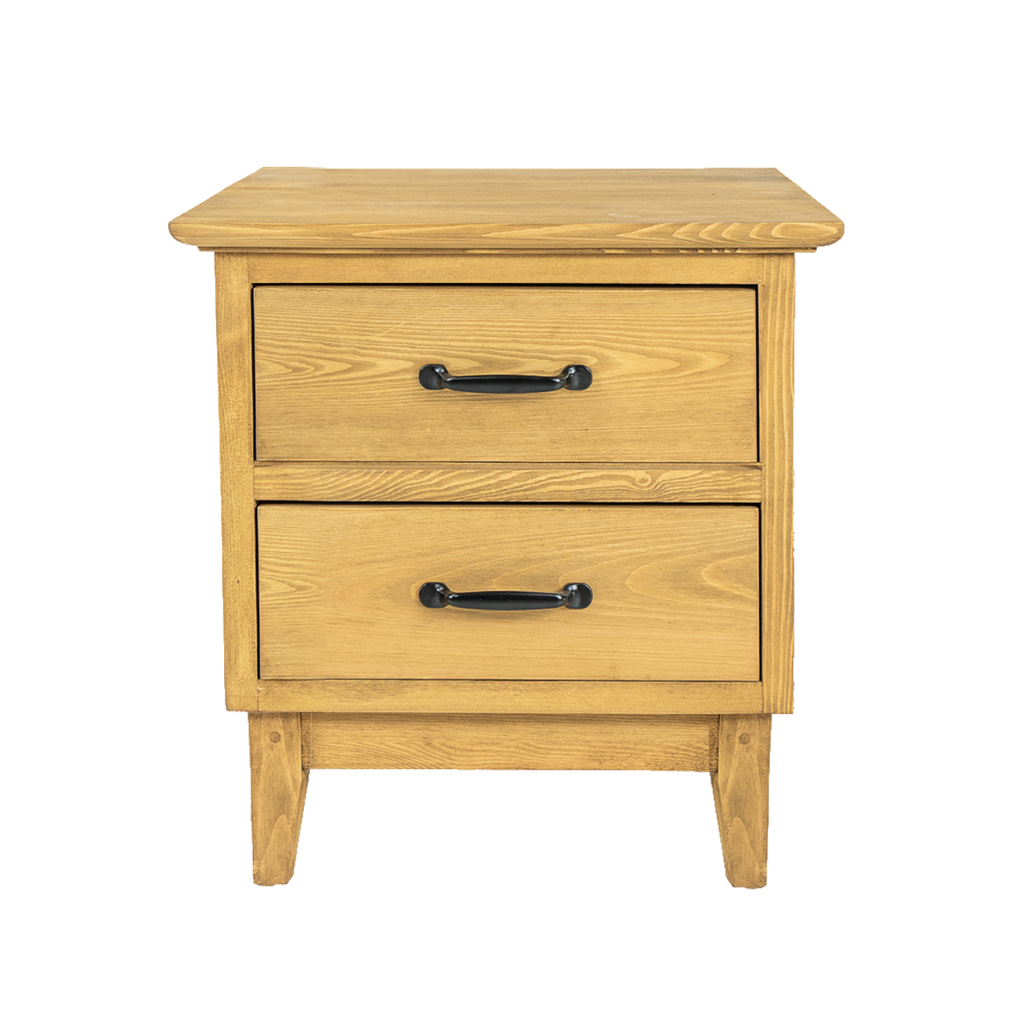 RUSTIKAL SN705 naktinis staliukas, šviesus pušies vaškas