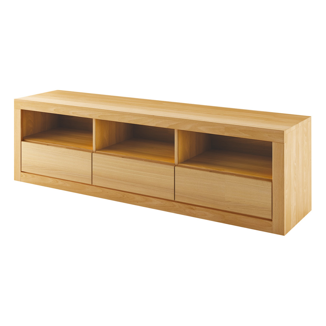 Ąžuolinė televizoriaus spintelė VIP RV302 kakavos ąžuolo spalvos