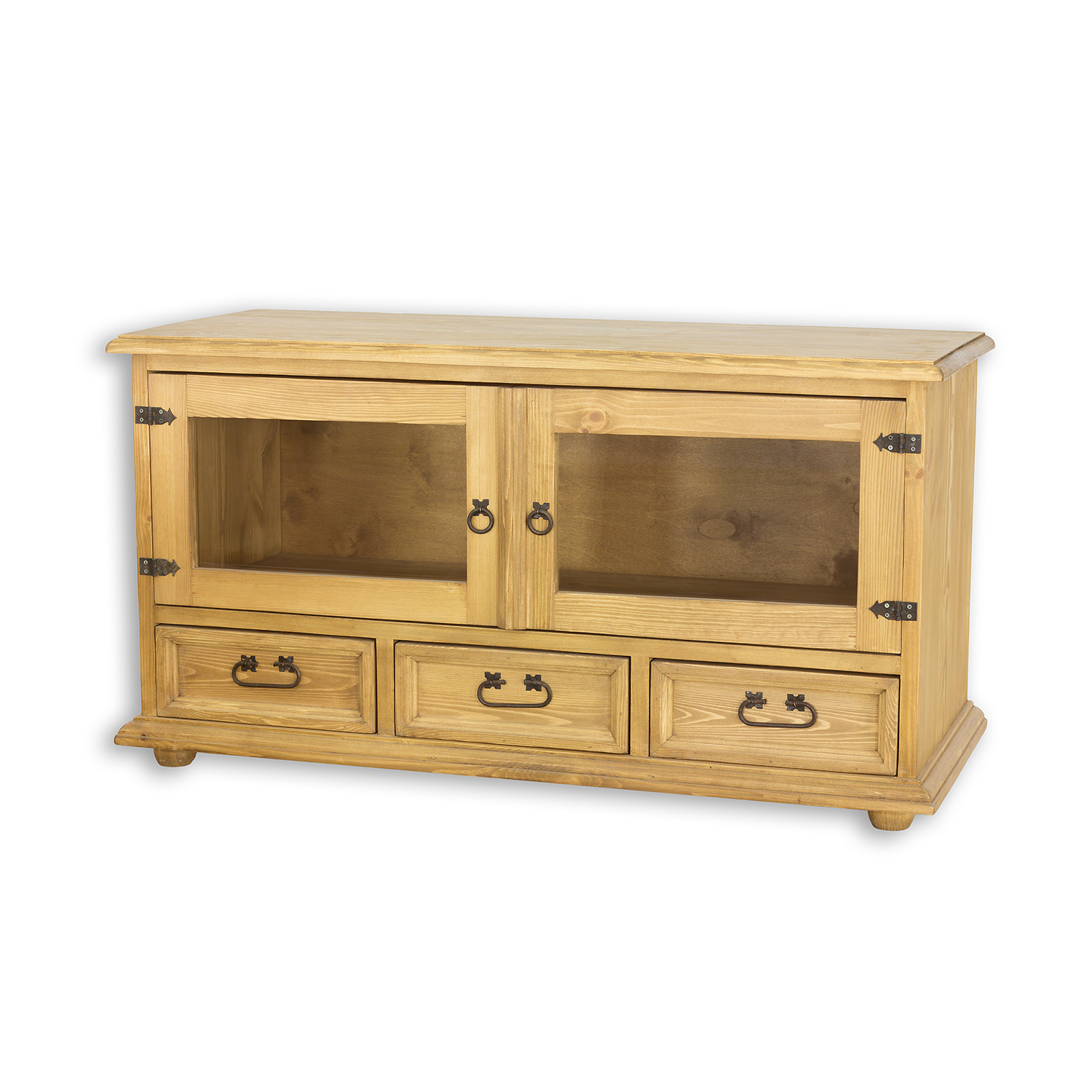 Pušinė TV spintelė RUSTIKAL RV705, pušis, balintas vaškas