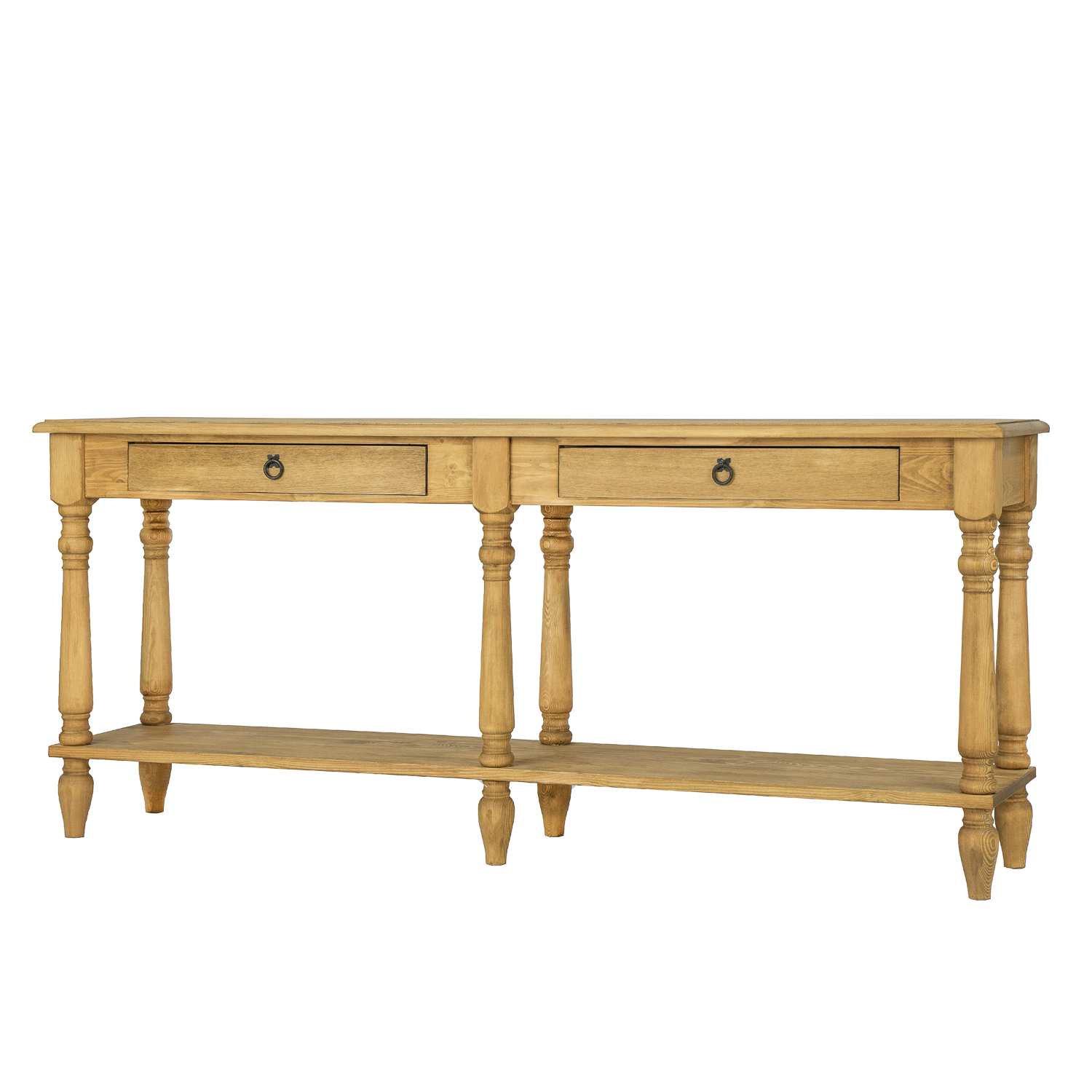 Pušinis tualetinis staliukas RUSTIKAL LT702 antikvarinis pušis baltas