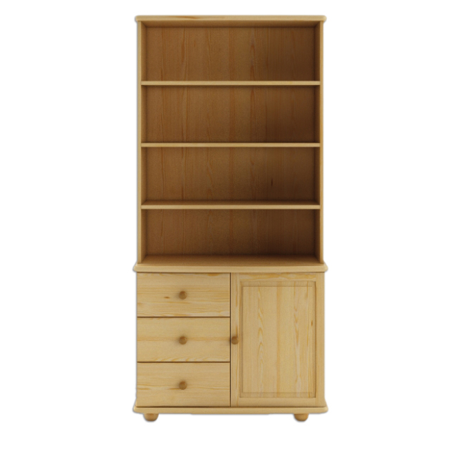 DOULIS KW126 pušinė vitrina, pilka pušis