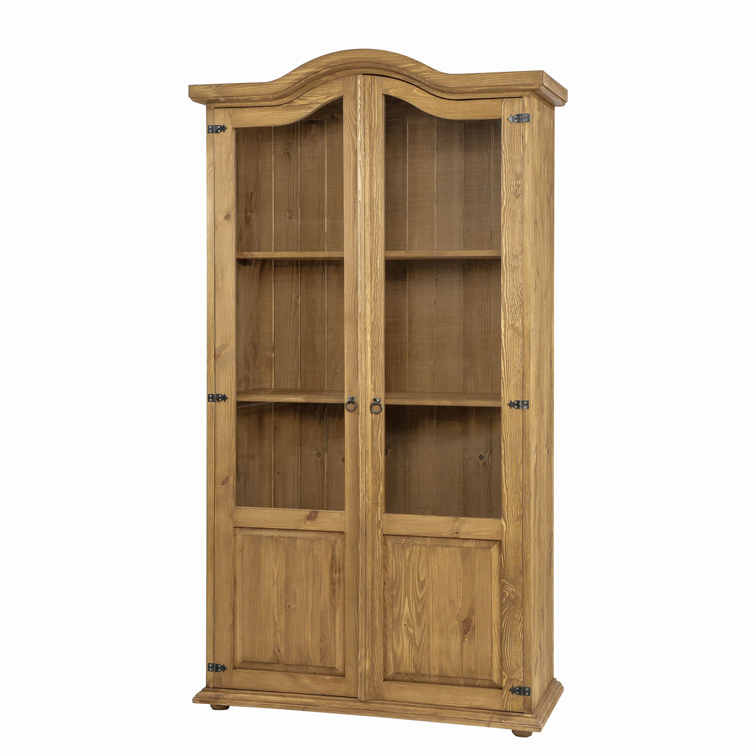 Pušinė vitrina RUSTIKAL KW703 antikvarinė pušis balta — изображение 4