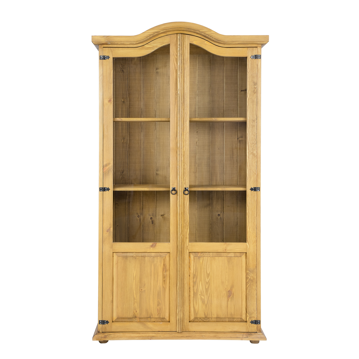 Pušinė vitrina RUSTIKAL KW703 antikvarinė pušis balta — изображение 2