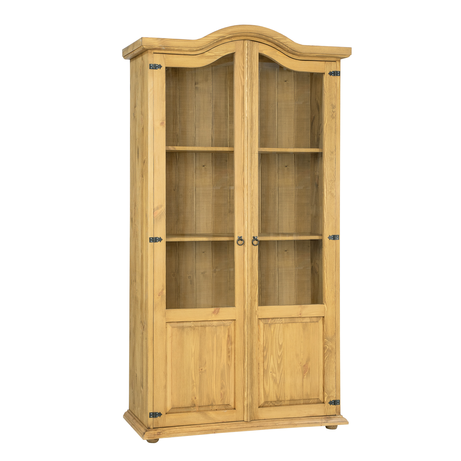 Pušinė vitrina RUSTIKAL KW703 antikvarinė pušis balta — изображение 3