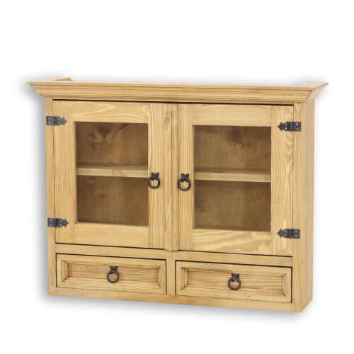 Pušinė vitrina RUSTIKAL KW713 pušis bespalvis vaškas