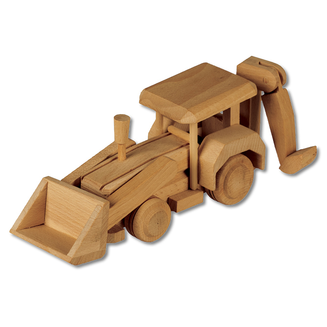 Medinis vaikiškas žaislas AD107 neapdorotas bukas, nelakuotas