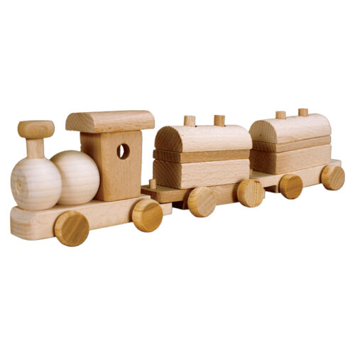 Medinis vaikiškas žaislas AD117 neapdorotas bukas, nelakuotas