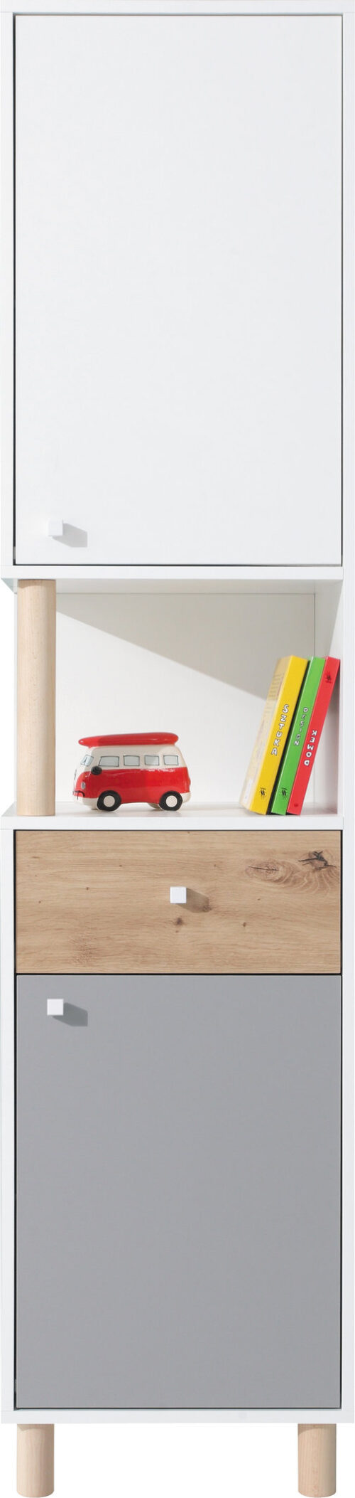 FARO sistema 5 balta prabanga + meniškas ąžuolas + pilka