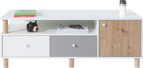 FARO sistema 8 balta prabanga + meniškas ąžuolas + pilka