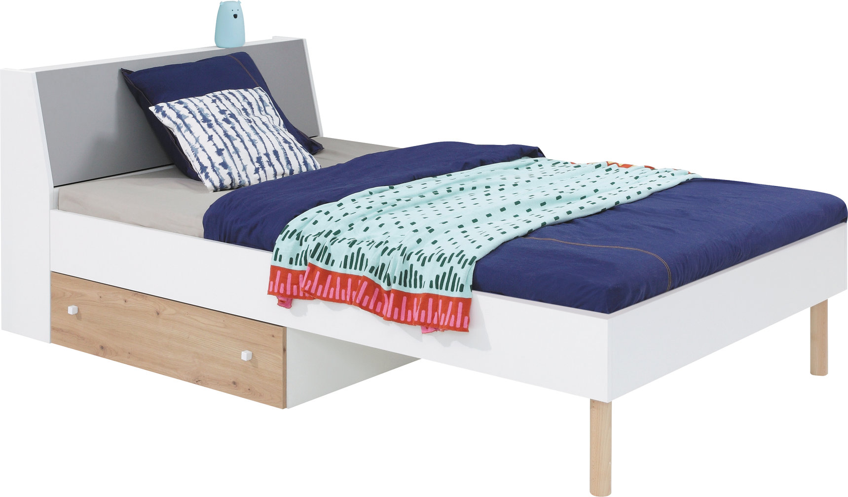 FARO sistema 14 balta prabanga + meniškas ąžuolas + pilka