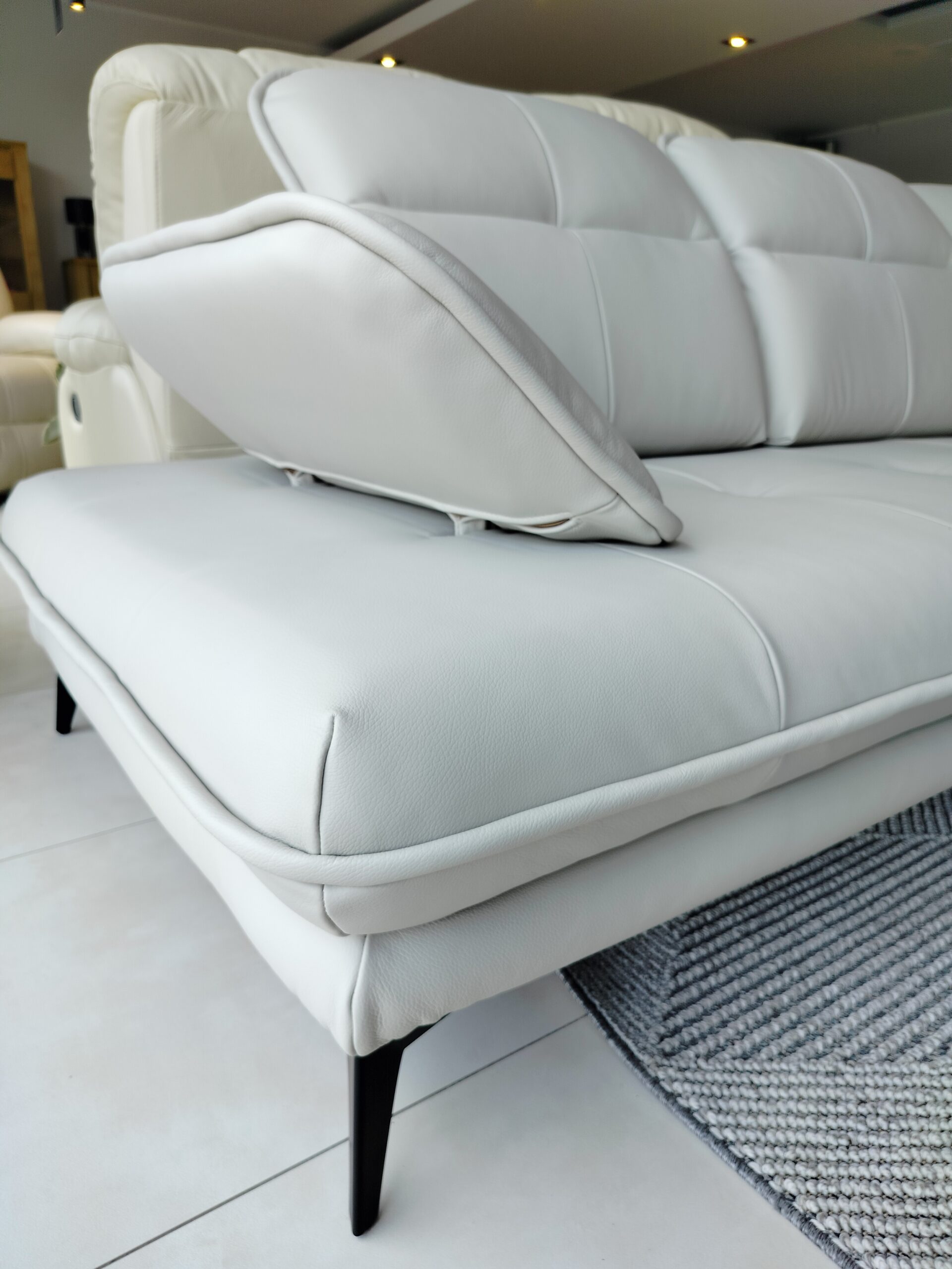 COMO kampinė sofa, odinė, 190x295 - Paveikslėlis 9