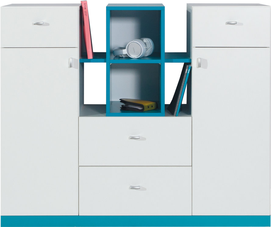 MOBI sistema 10 balta prabanga + turkio spalvos