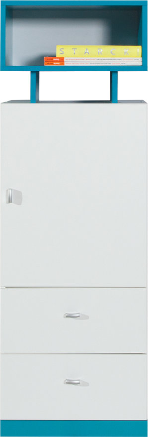 MOBI System 8 baltas liuksas + turkio spalvos