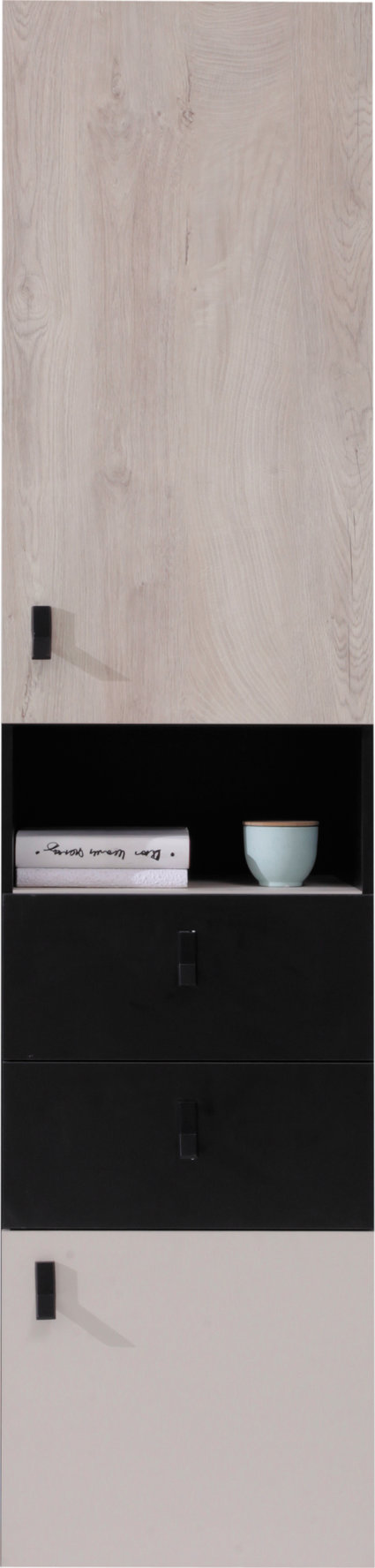 PLANET sistema 4 juoda + ąžuolas + smėlio spalvos