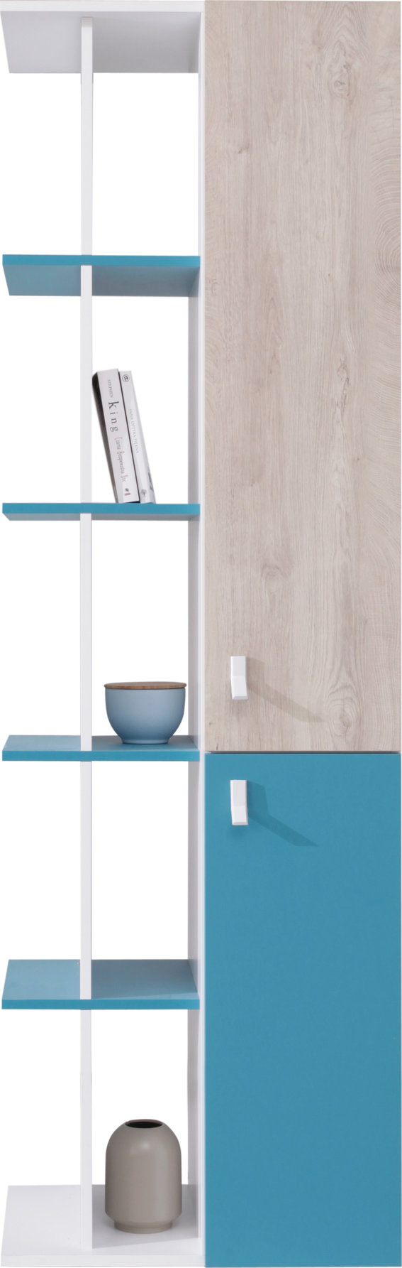 PLANET System 5 balta prabanga + ąžuolas + jūros spalva