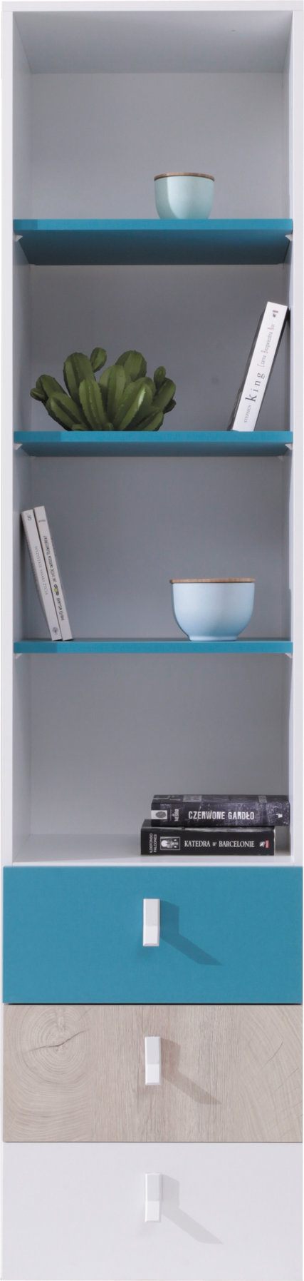 PLANET sistema 6 balta prabanga + ąžuolas + jūros spalva