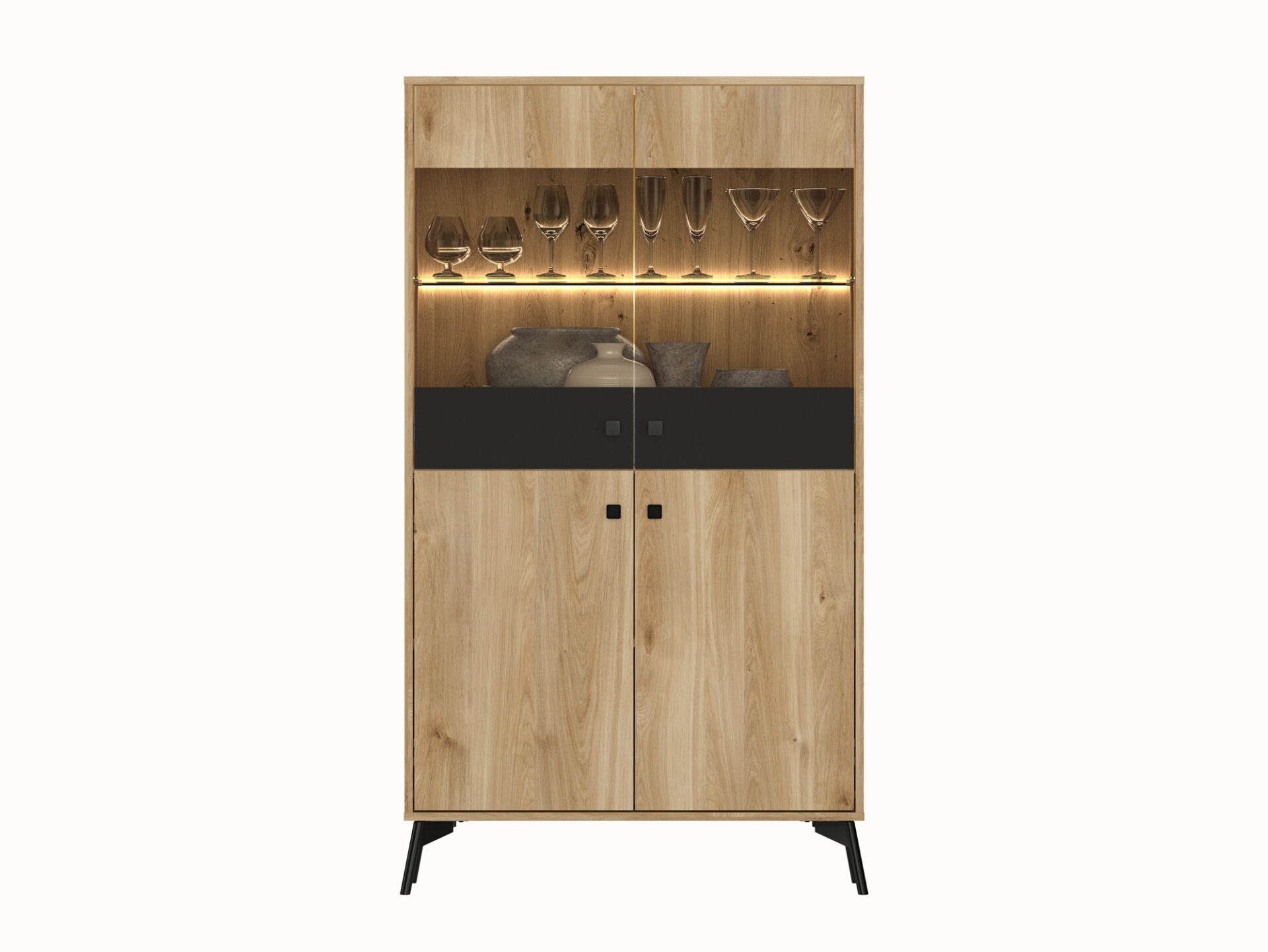 Agis 03 Castello ąžuolas/juoda - Vitrina - Paveikslėlis 3