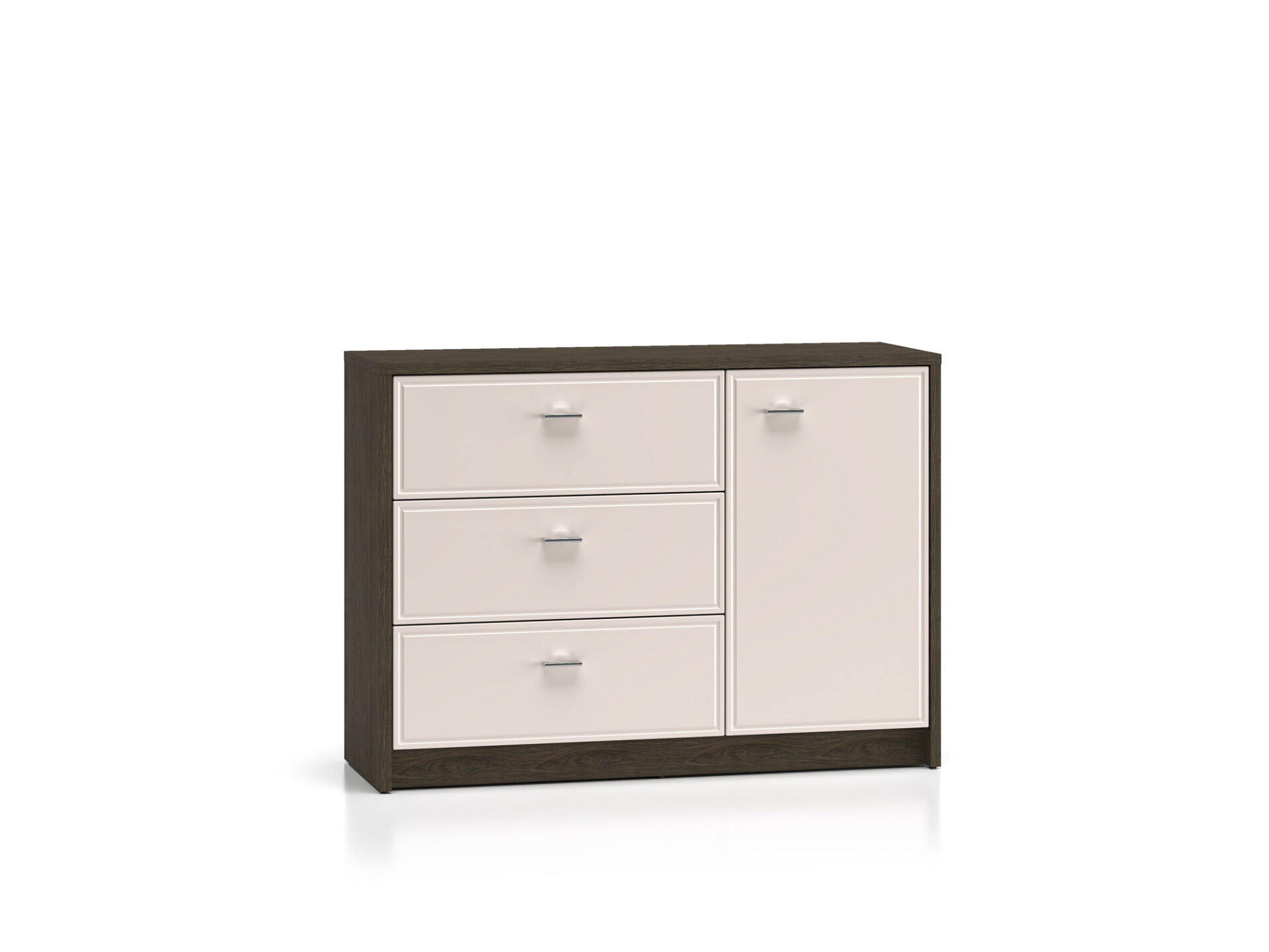 Avante 05 vėjo malūno ąžuolas / MDF kašmyro blizgesys - 1D3S komoda