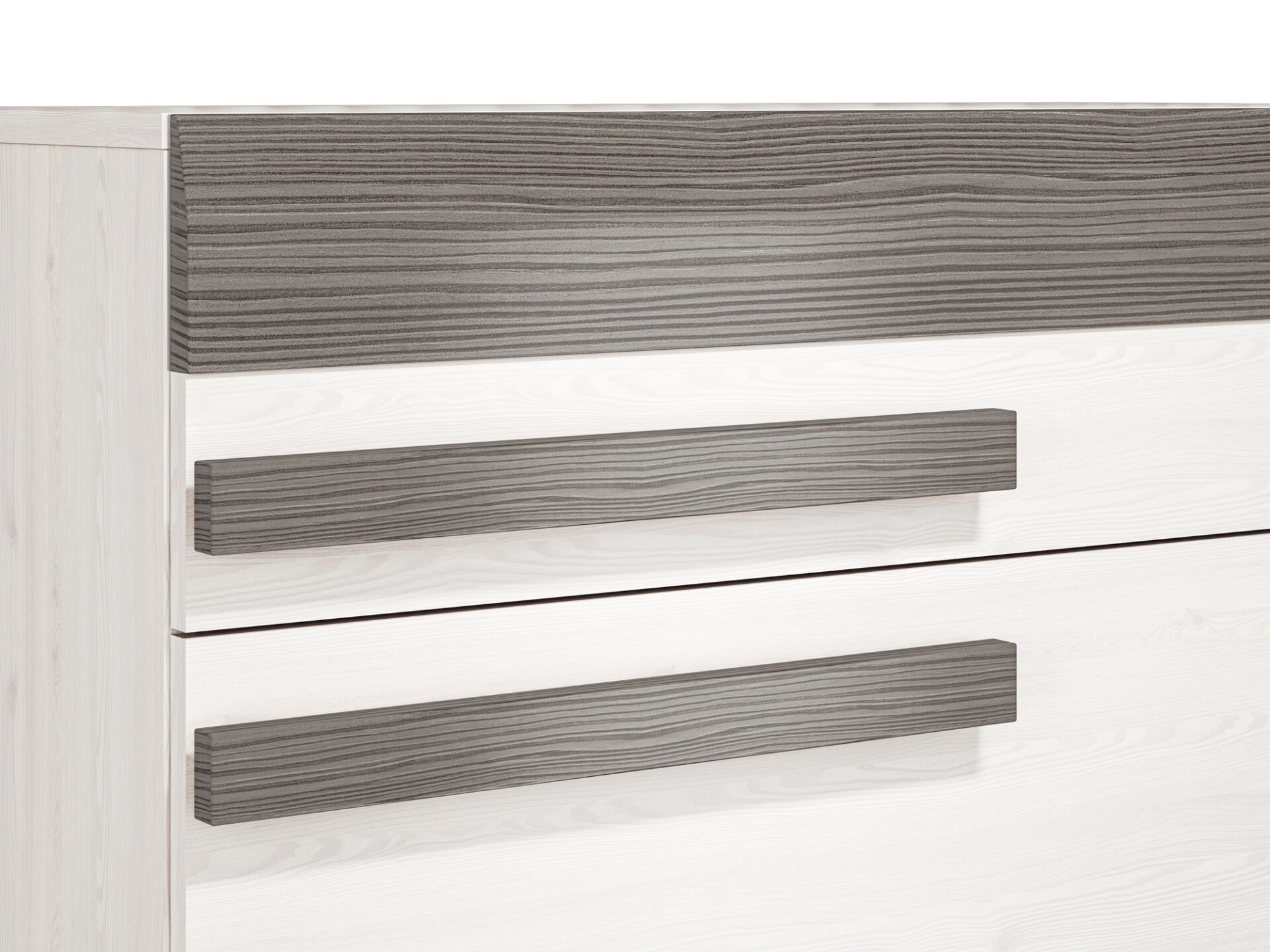 BLANCO 08 sniego pušis/MDF nauja pilka - komoda - Paveikslėlis 5