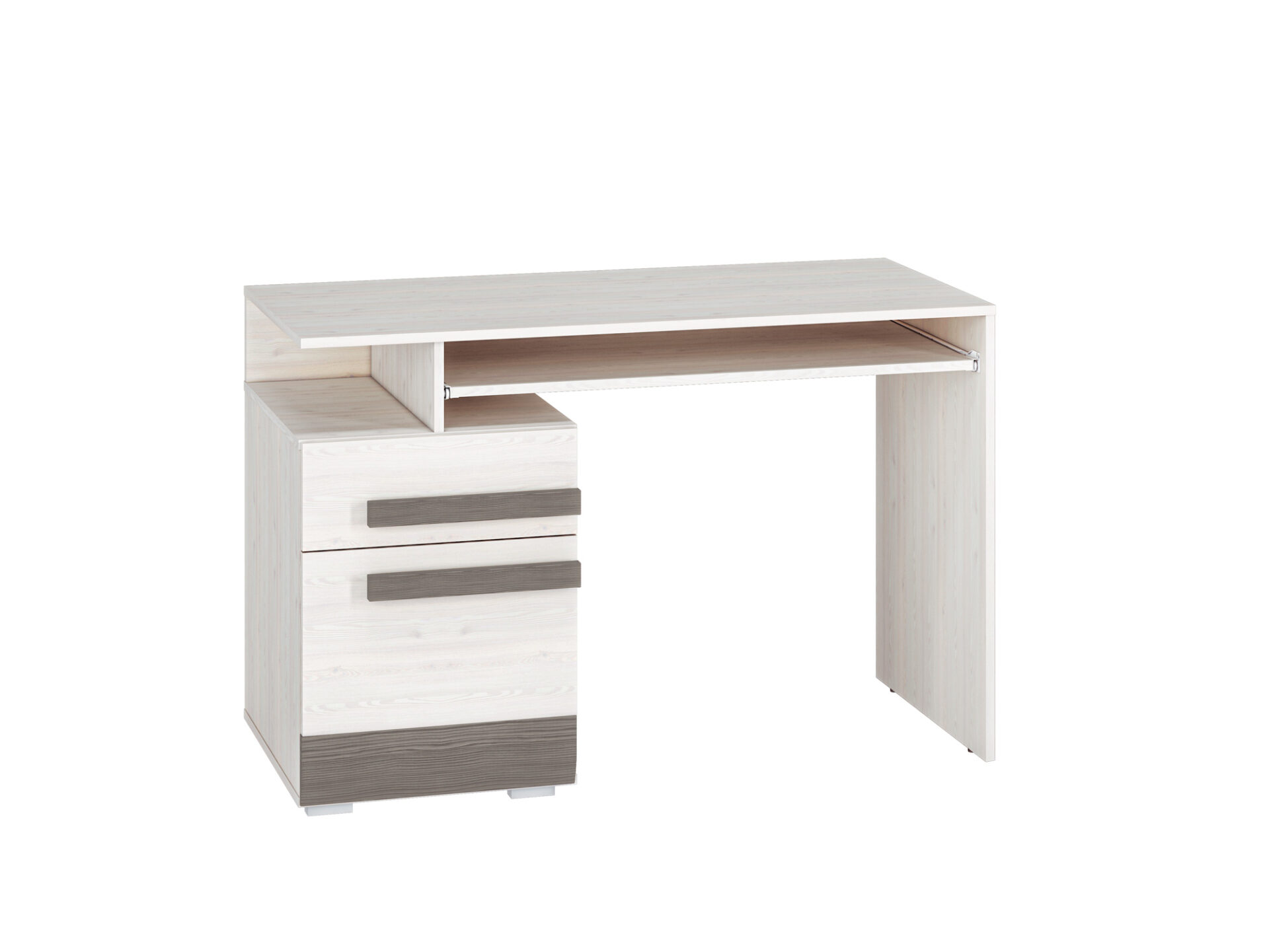 BLANCO 11 sniego pušies/MDF naujas pilkas rašomasis stalas