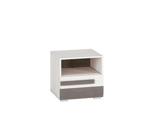 BLANCO 18 sniego pušis/MDF nauja pilka – naktinis staliukas