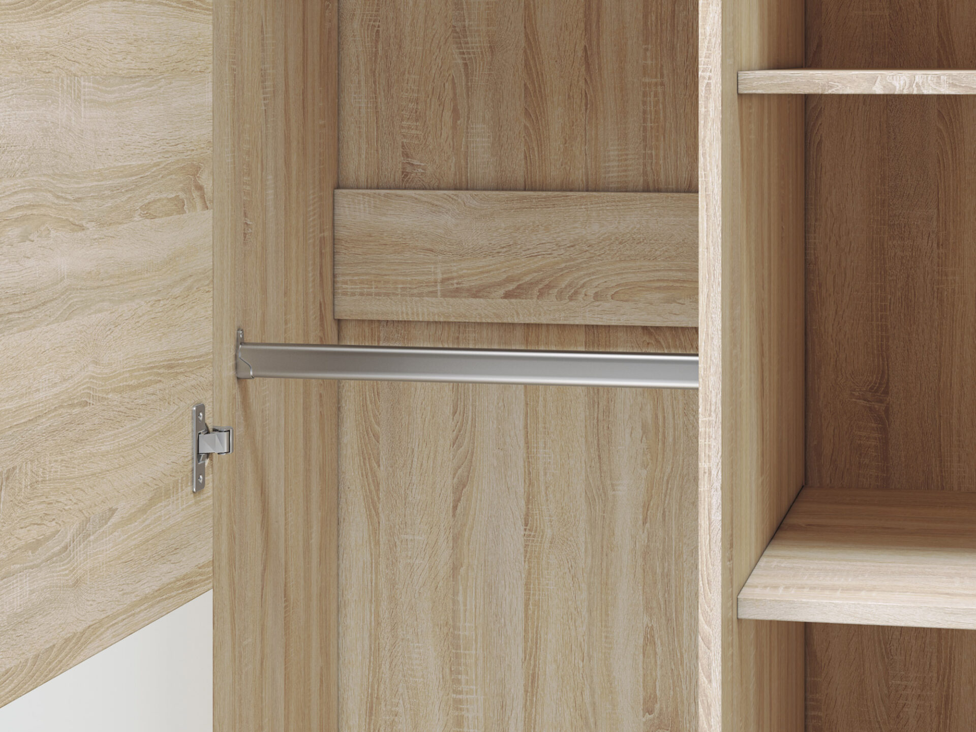 CASTEL 01 šviesus sonoma/MDF sonoma triufelis - spinta - Paveikslėlis 7