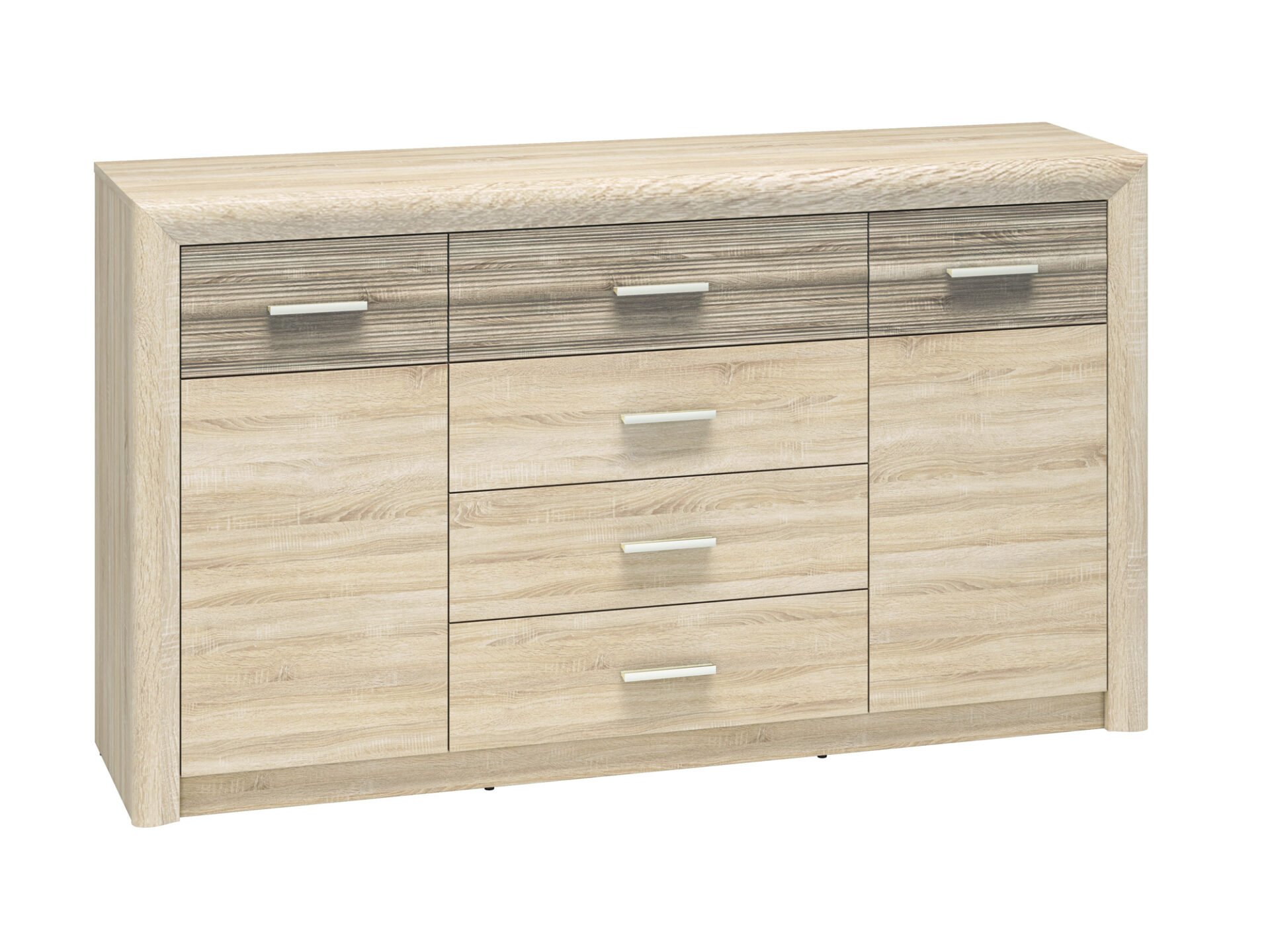 CASTEL 08 šviesus sonoma/MDF sonoma triufelis - komoda